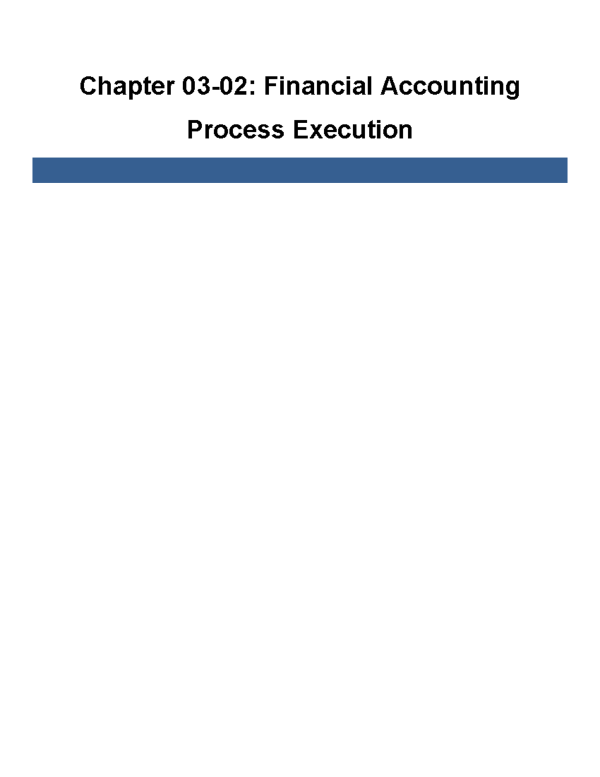 Ch.03-02 Financial Accounting Exercises - S4HANA 2020 MCC V1 - Studocu