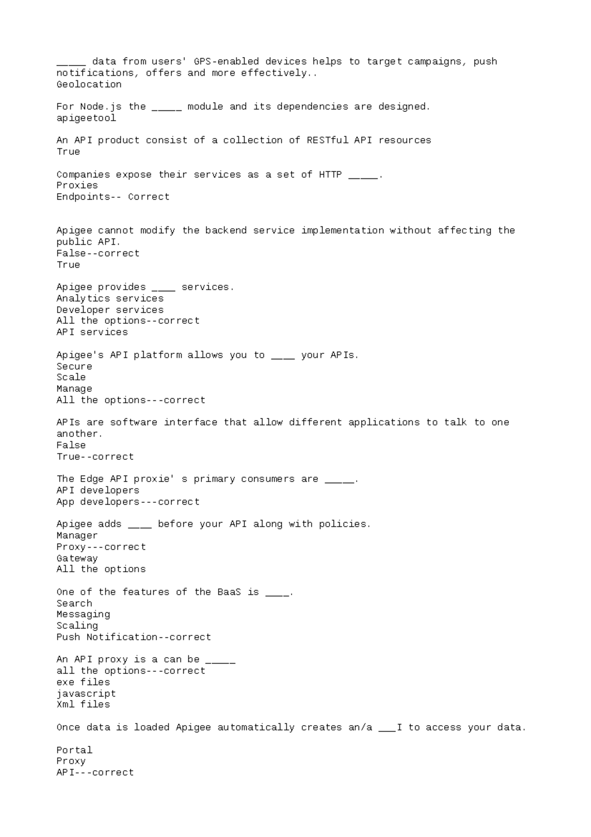 Apigee API Services Lecture Notes - Key Concepts and Terms - Studocu