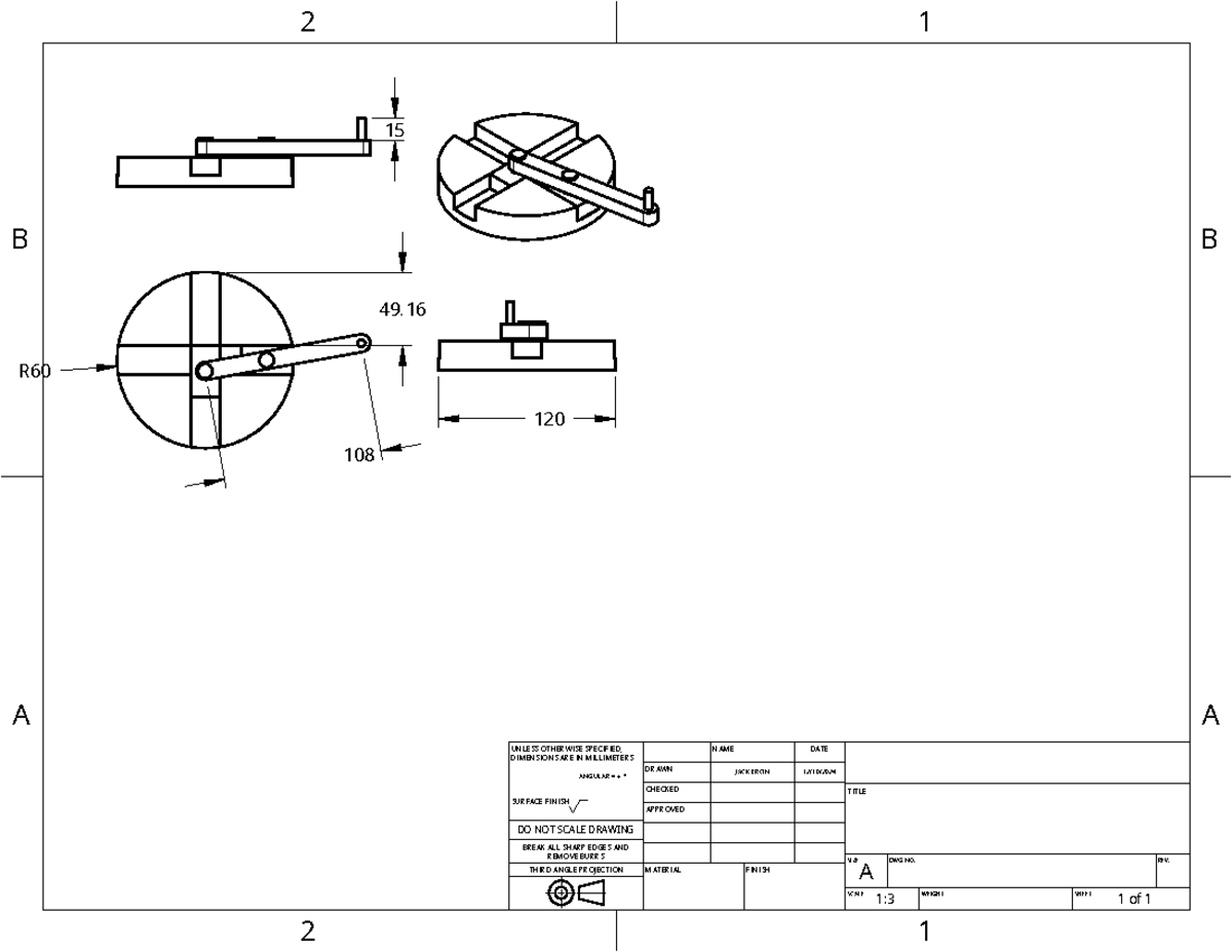 Drawing 1 - 2 2 1 1 A A B B UNLESS OTHERWISE SPECIFIED, DIMENSIONS ARE ...