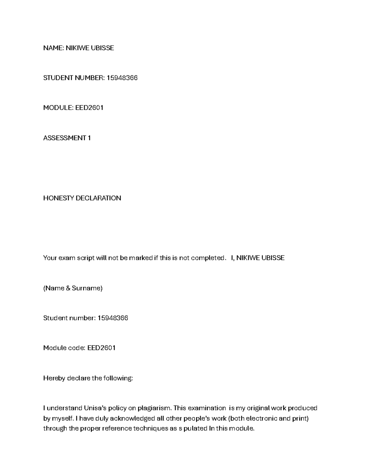 EED - Assignment: Environmental Education Techniques and Challenges ...