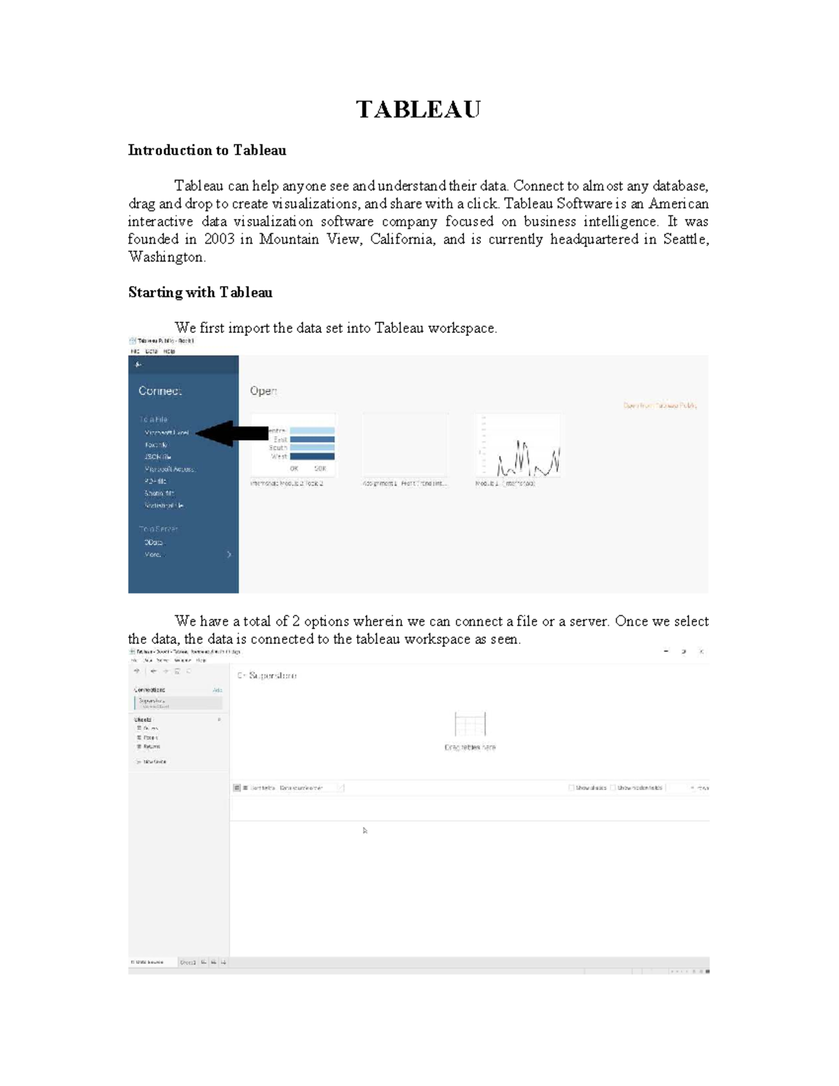 Tableau (Course Code: TBD) - Comprehensive Introduction and Notes - Studocu