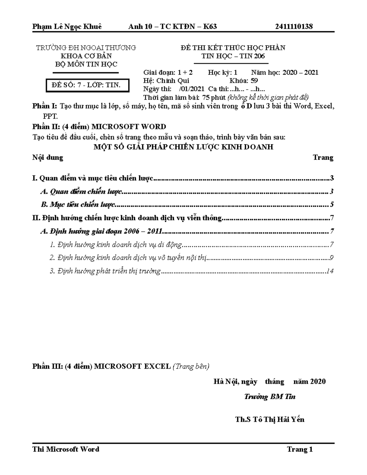 BTVN TIN 10 TC KTĐN K63: Multilevel list assignment notes - Studocu