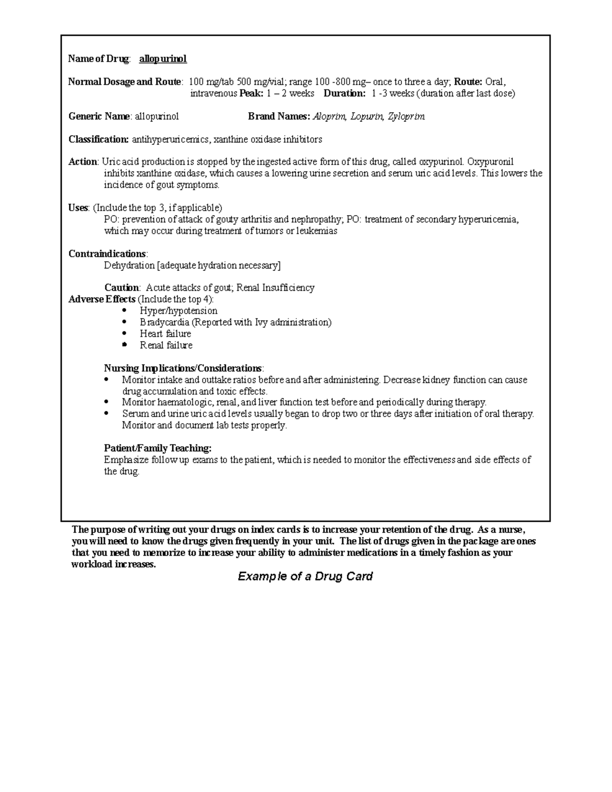 Drug Cards 1: Essential Nursing Pharmacology by Jonathan Marcel - Studocu
