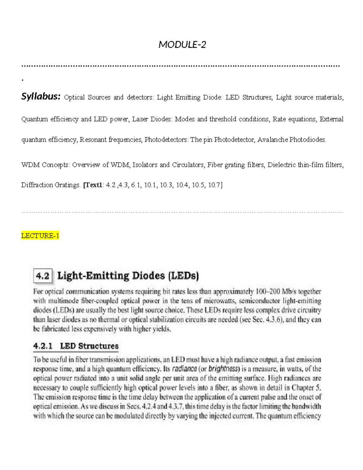 O & W Module 2 Study Material - MODULE- - Studocu