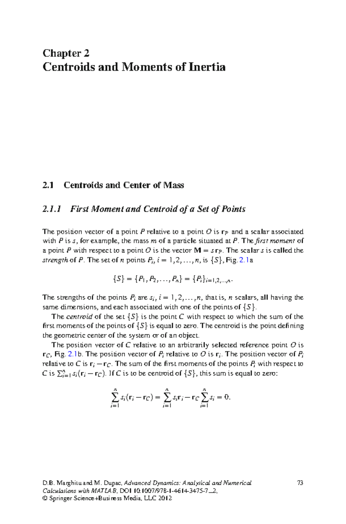 Moments of Inertia calculation - Chapter 2 Centroids and Moments of ...