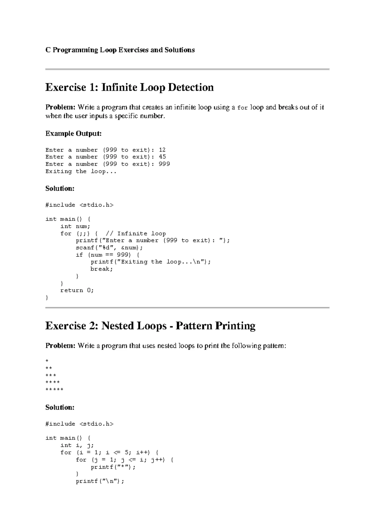 Solutions to C Programming Pointers & Functions Worksheet - Studocu