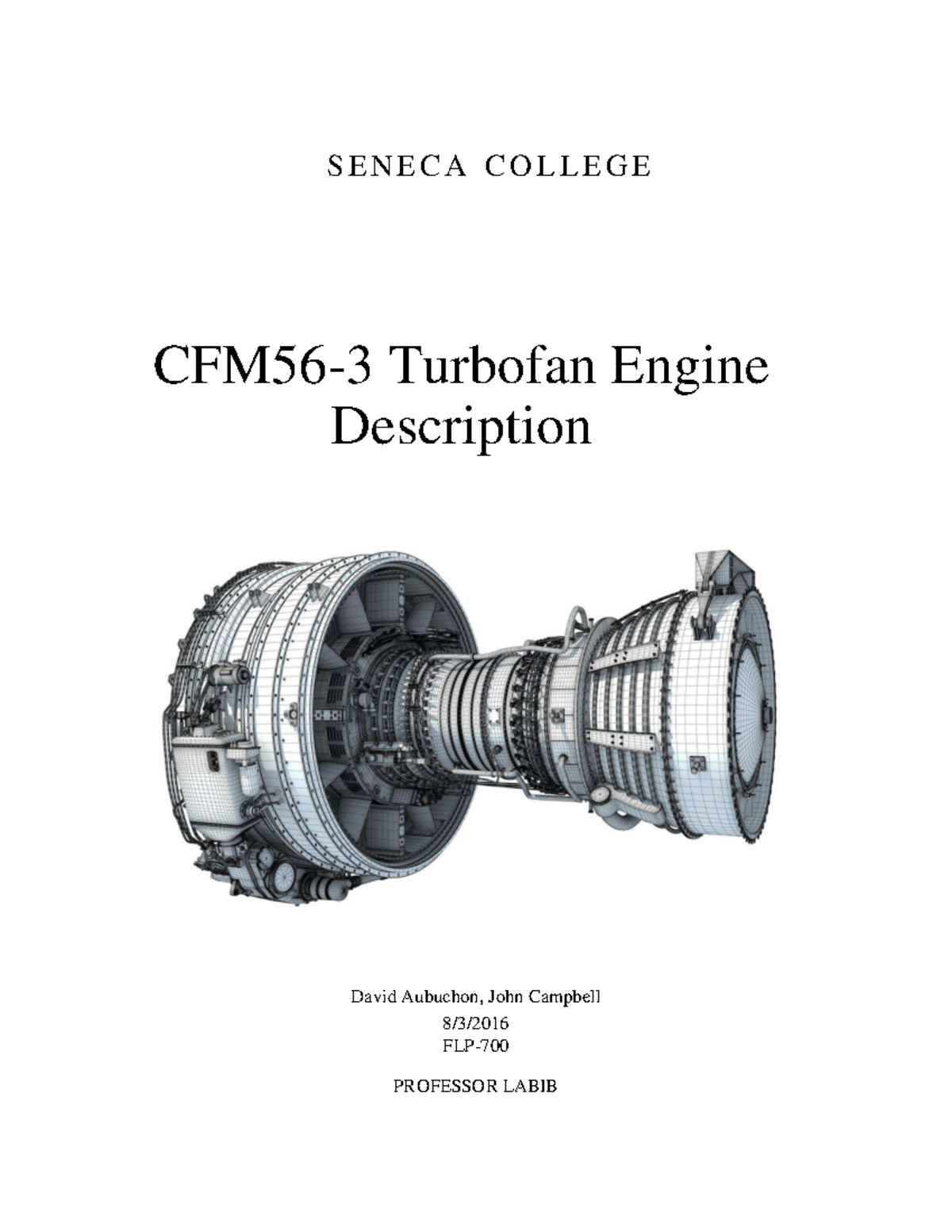 CFM56-3 Turbofan Engine Overview and Key Components Analysis - Studocu