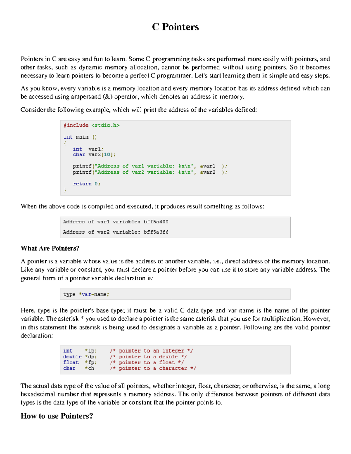 Lecture 7: Understanding Pointers and Strings in C Programming - Studocu