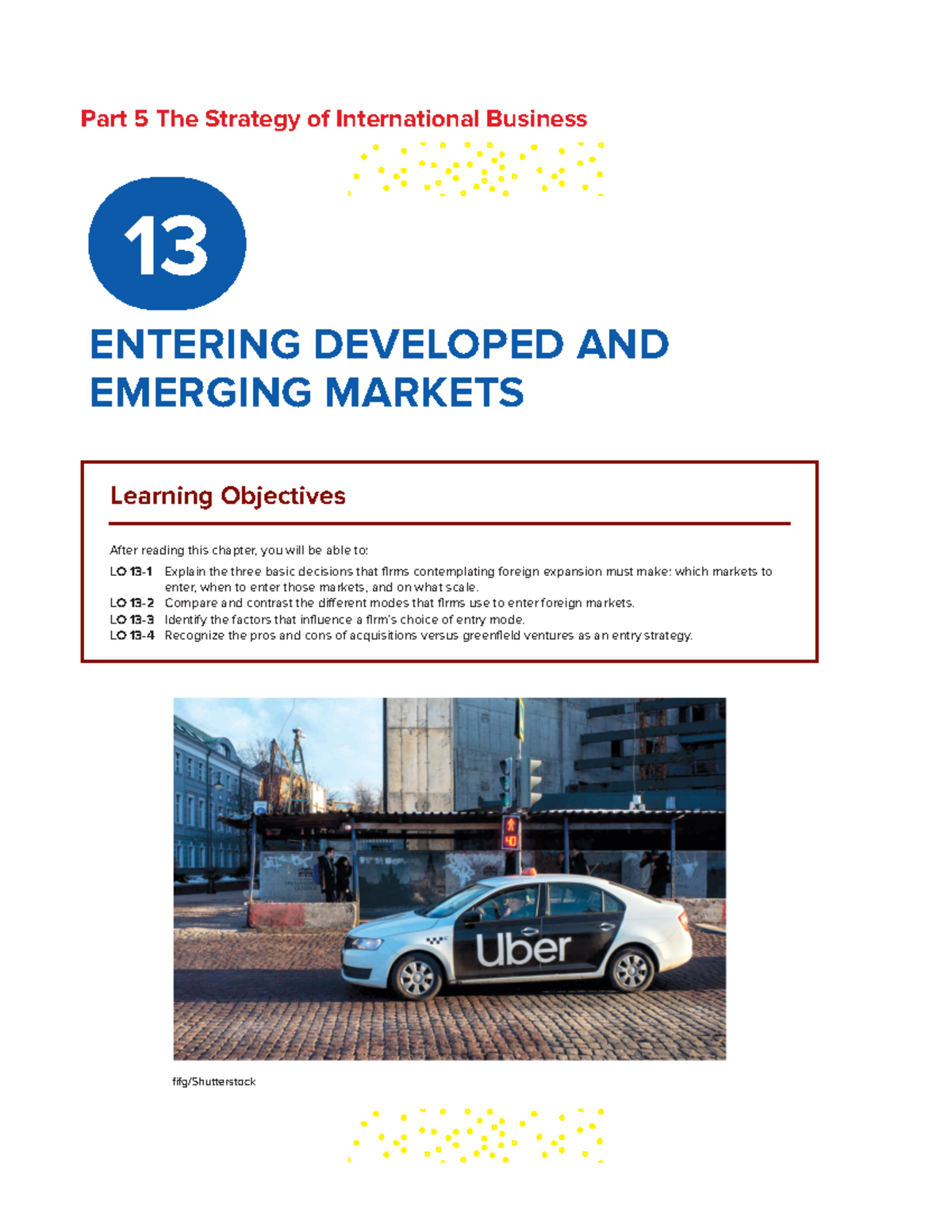 Chapter 13 - Case Study: Uber's Strategy in Foreign Markets - Studocu
