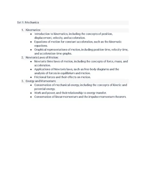 Forces and Motion - Study Notes & Assignments - Studocu