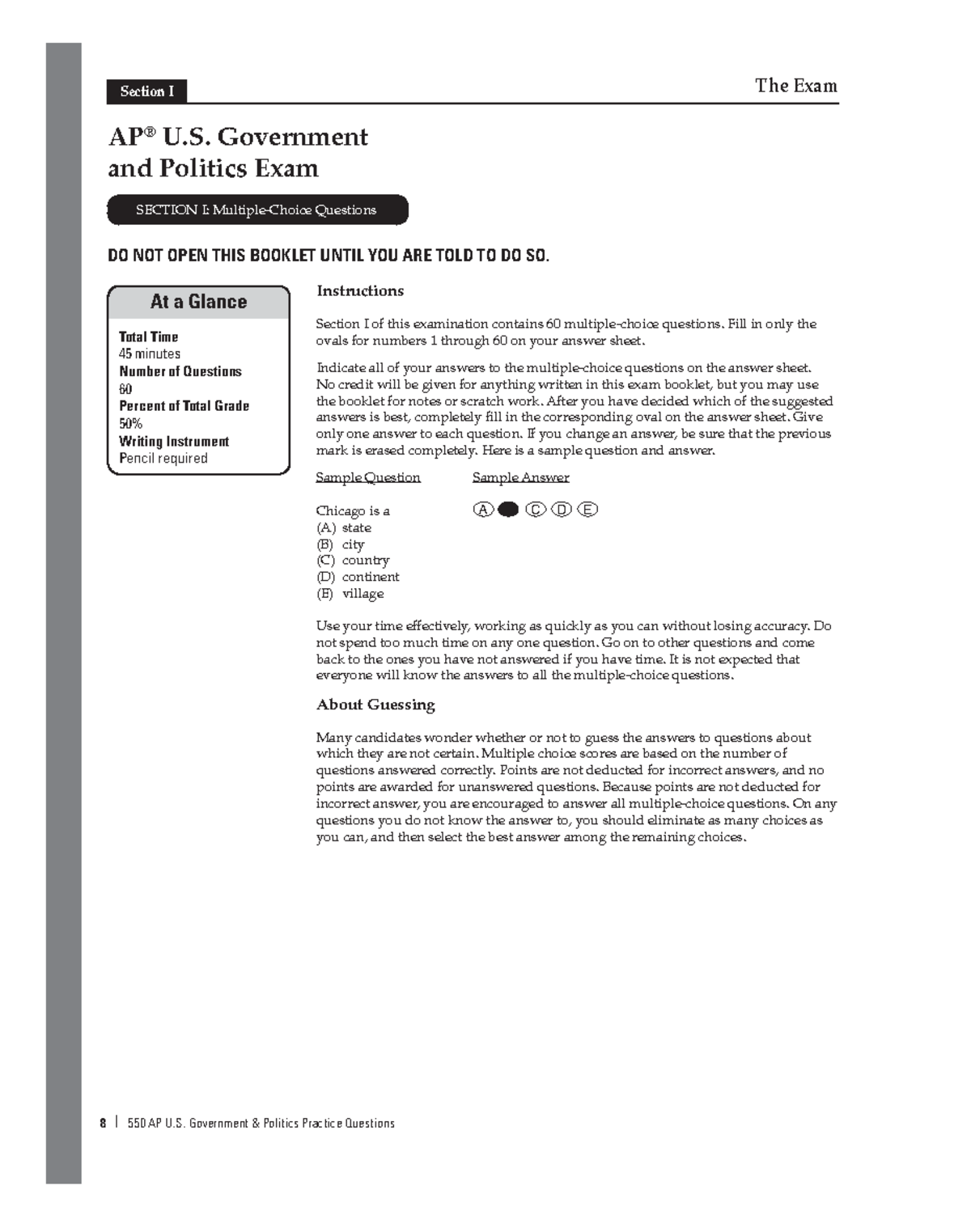AP US Gov Diagnostic Test Overview: Practice Questions & Tips - Studocu