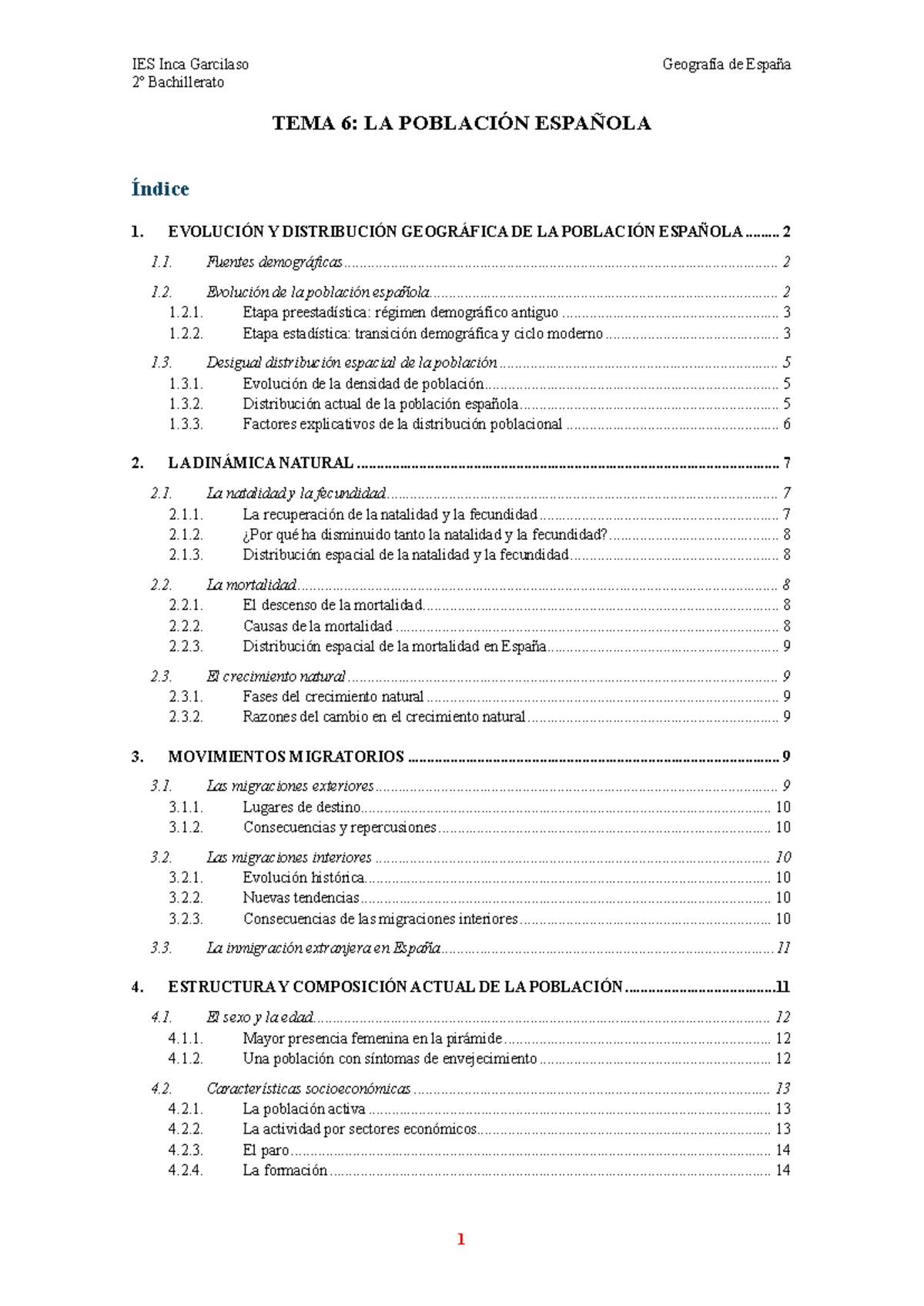 IES Inca Garcilaso 2º Bachillerato Geografía de España: TEMA 6 - La ...