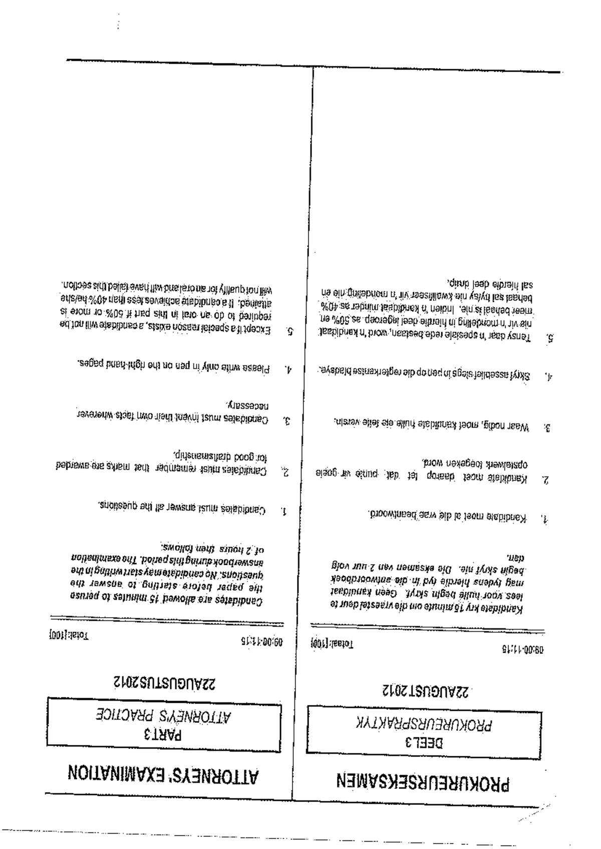 LPC 2012 Ethics Exam Paper Questions - Attorneys Examination Notes ...