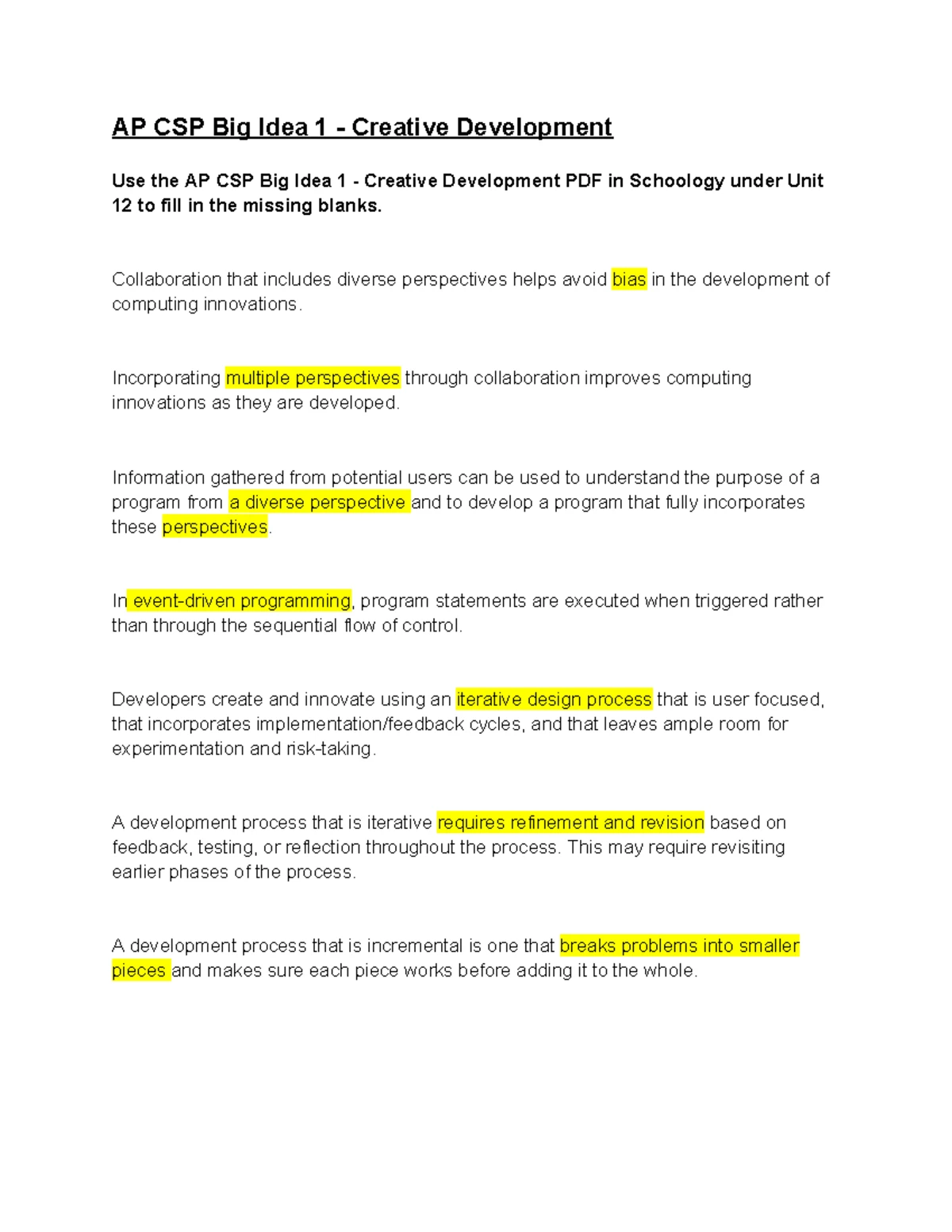 CS101 Iteration Code Analysis and Error Review - Studocu