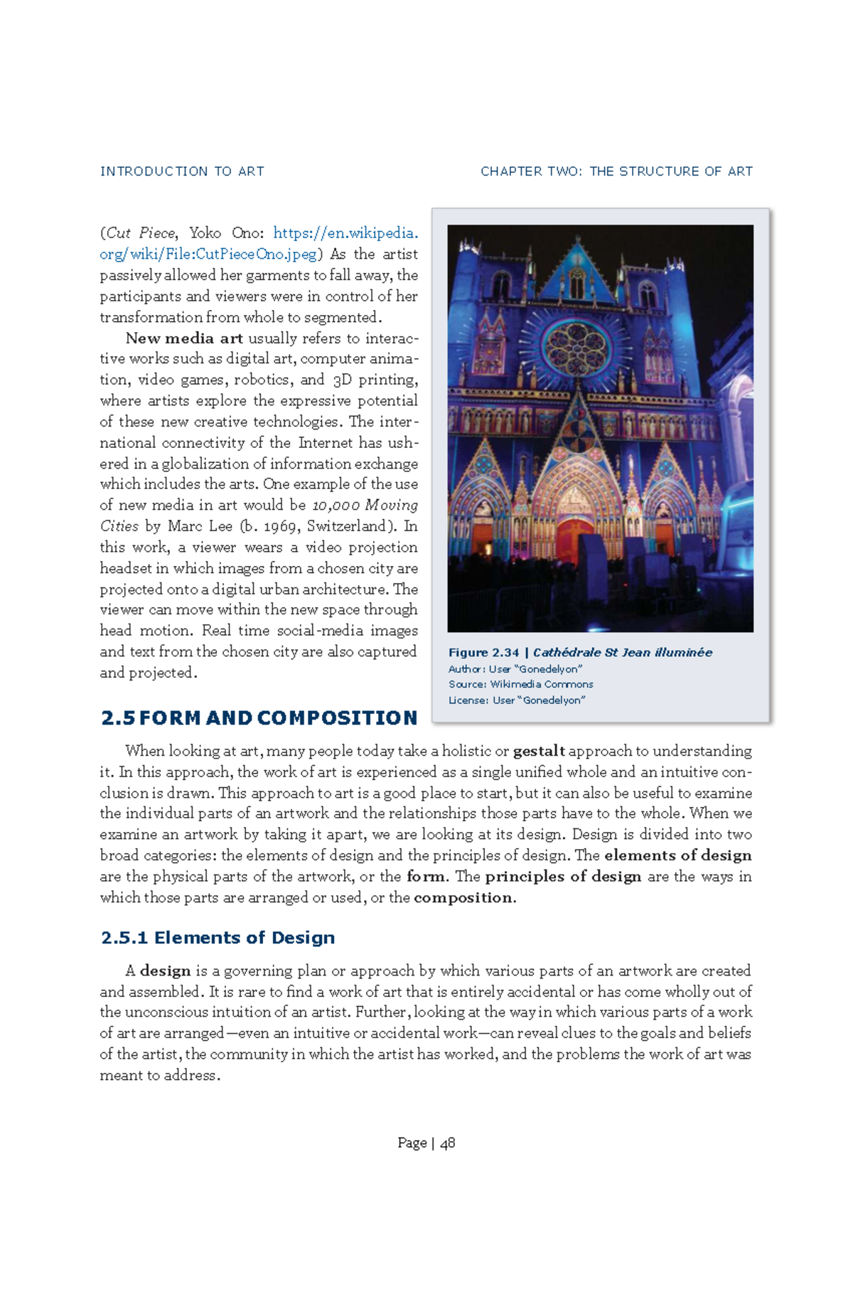 INTRODUCTION TO ART CHAPTER 2: STRUCTURE & ELEMENTS OF DESIGN - Studocu