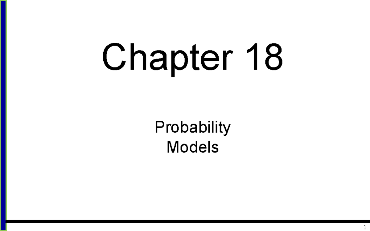 Chapter 18: Probability Models Case Study - Studocu