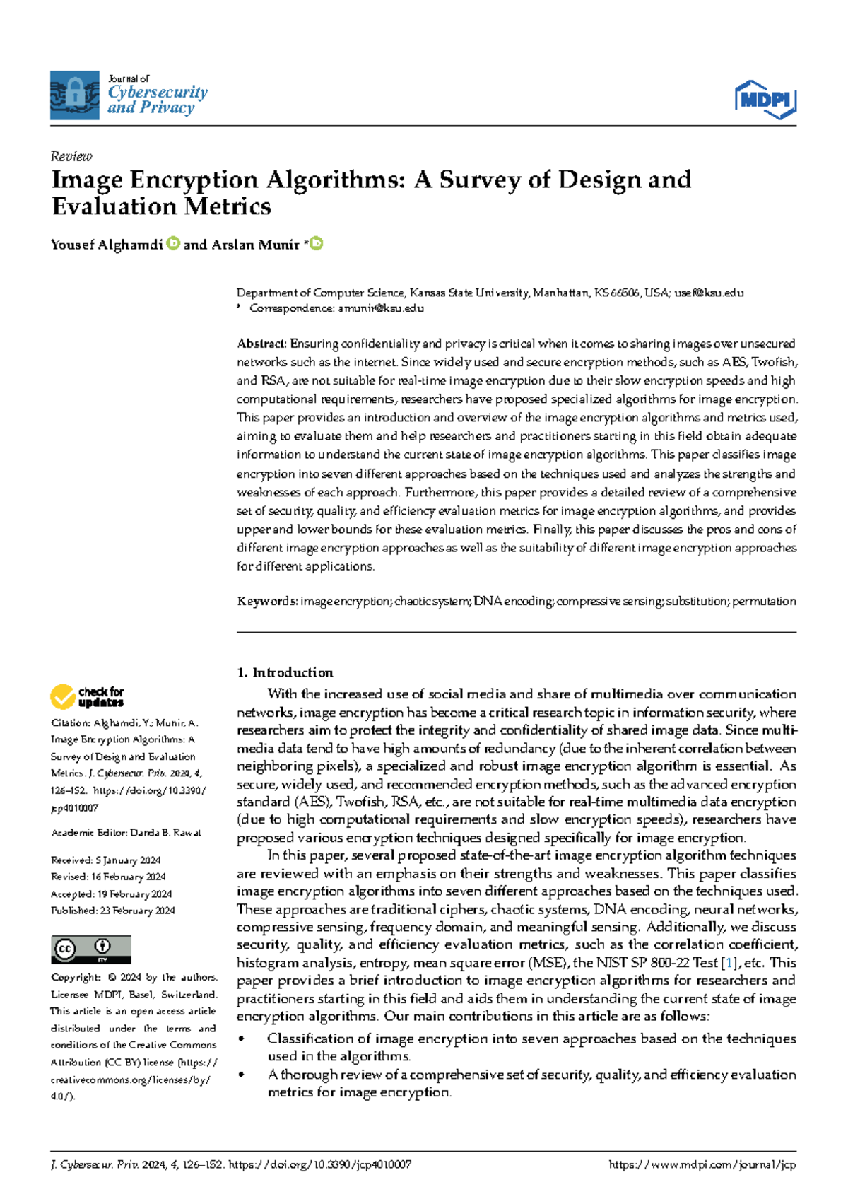 Image Encryption Algorithms: A Comprehensive Survey of Design ...
