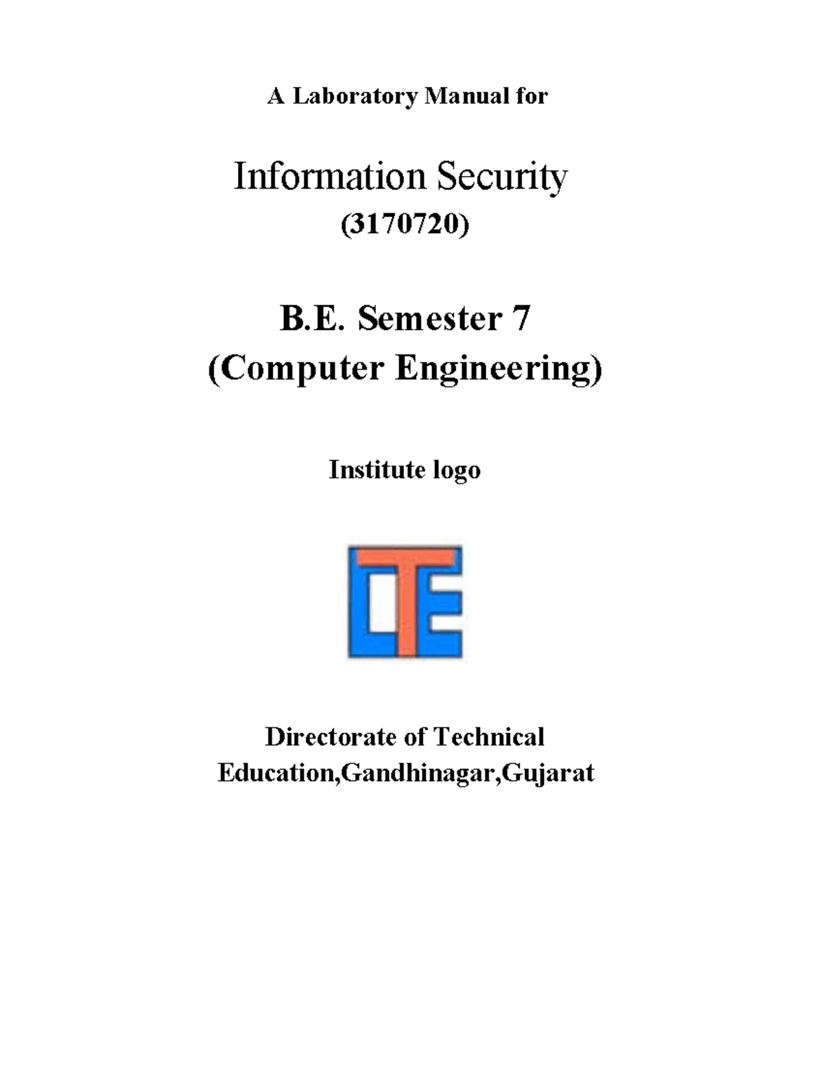 3170720 Practical Lab Manual for Information Security Sem 7 - Studocu