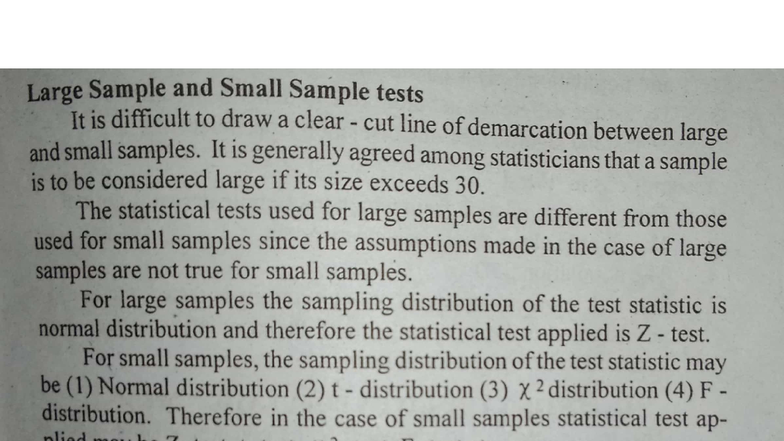 Large and Small Sample Tests: Z-Test and T-Test Analysis - Studocu
