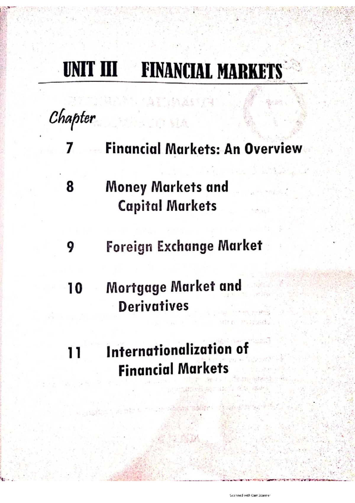 FIN 101: Chapter 7 - Overview of Financial Markets and Their Functions ...