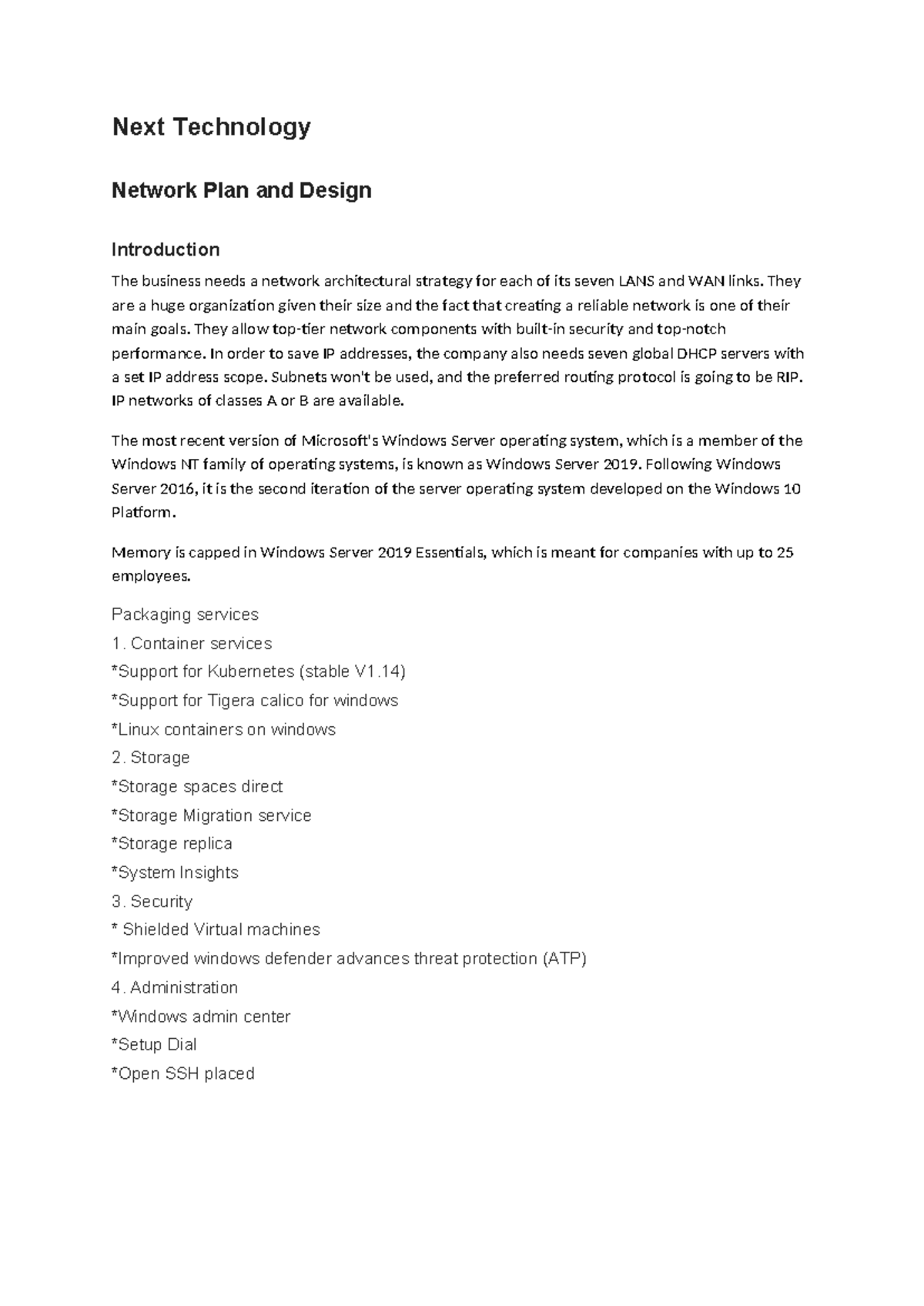 Network plan and design Template - Next Technology Network Plan and ...