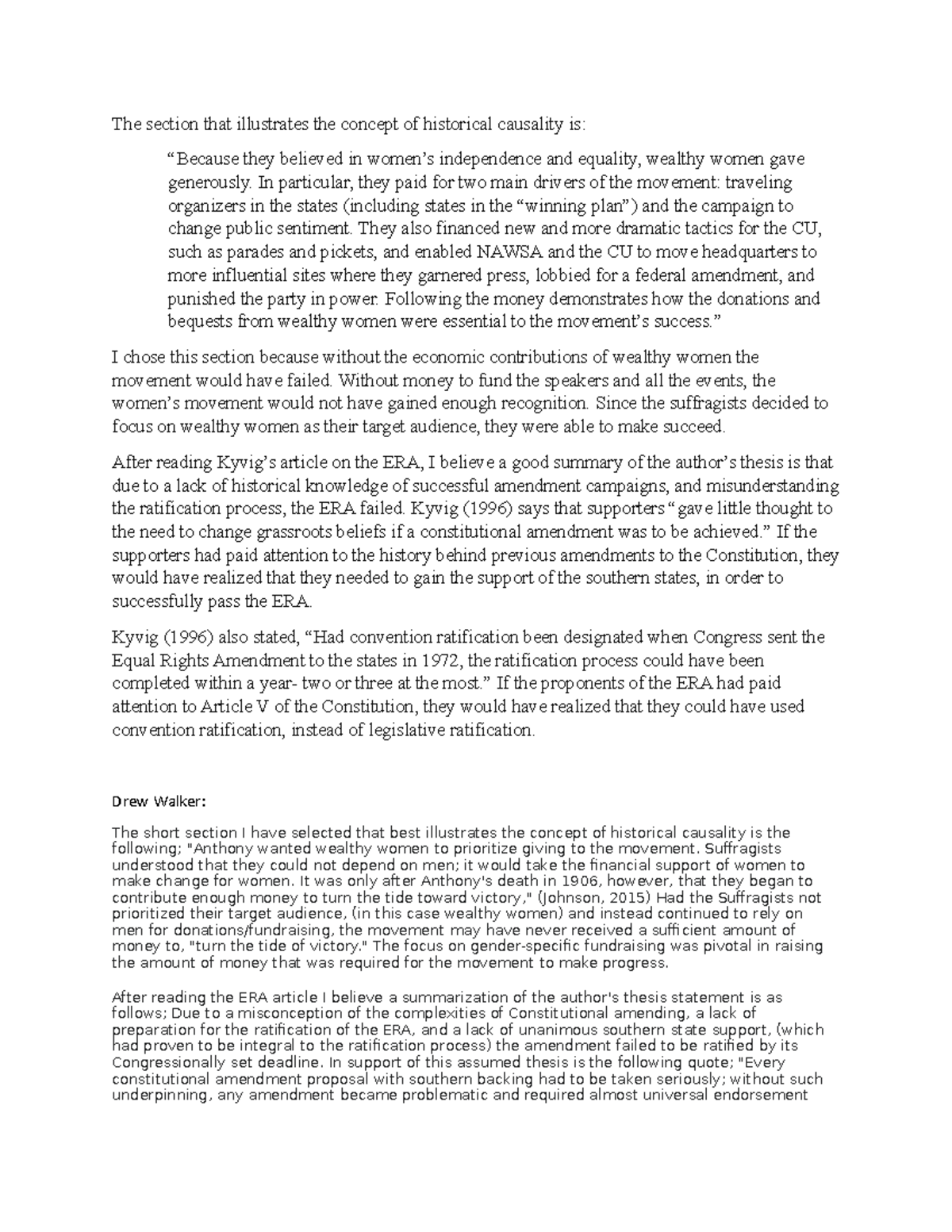 4-1 Discussion Historical Analysis - The section that illustrates the ...