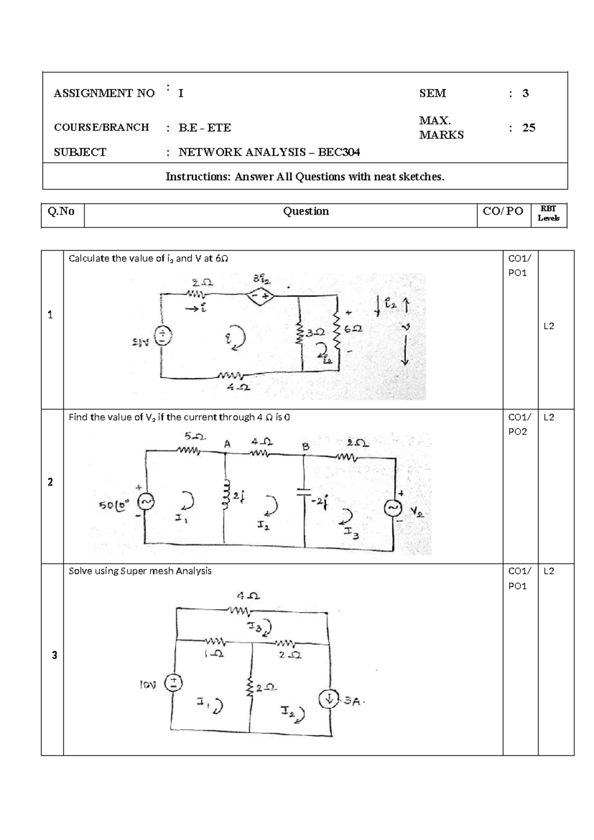 Network Assignment -1 - ....... - Network Analysis - ASSIGNMENT NO : I ...