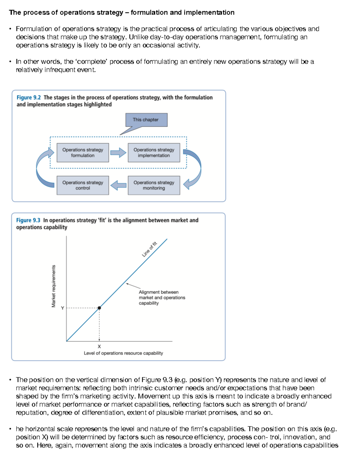 Chapter 9 Notes on Operations Strategy: Formulation & Implementation ...