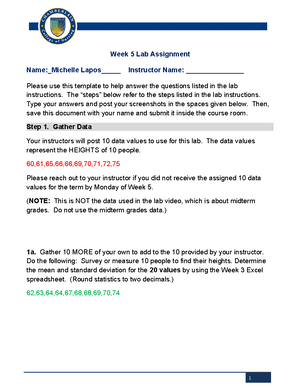 [Solved] The following data set represents the math test scores for a ...