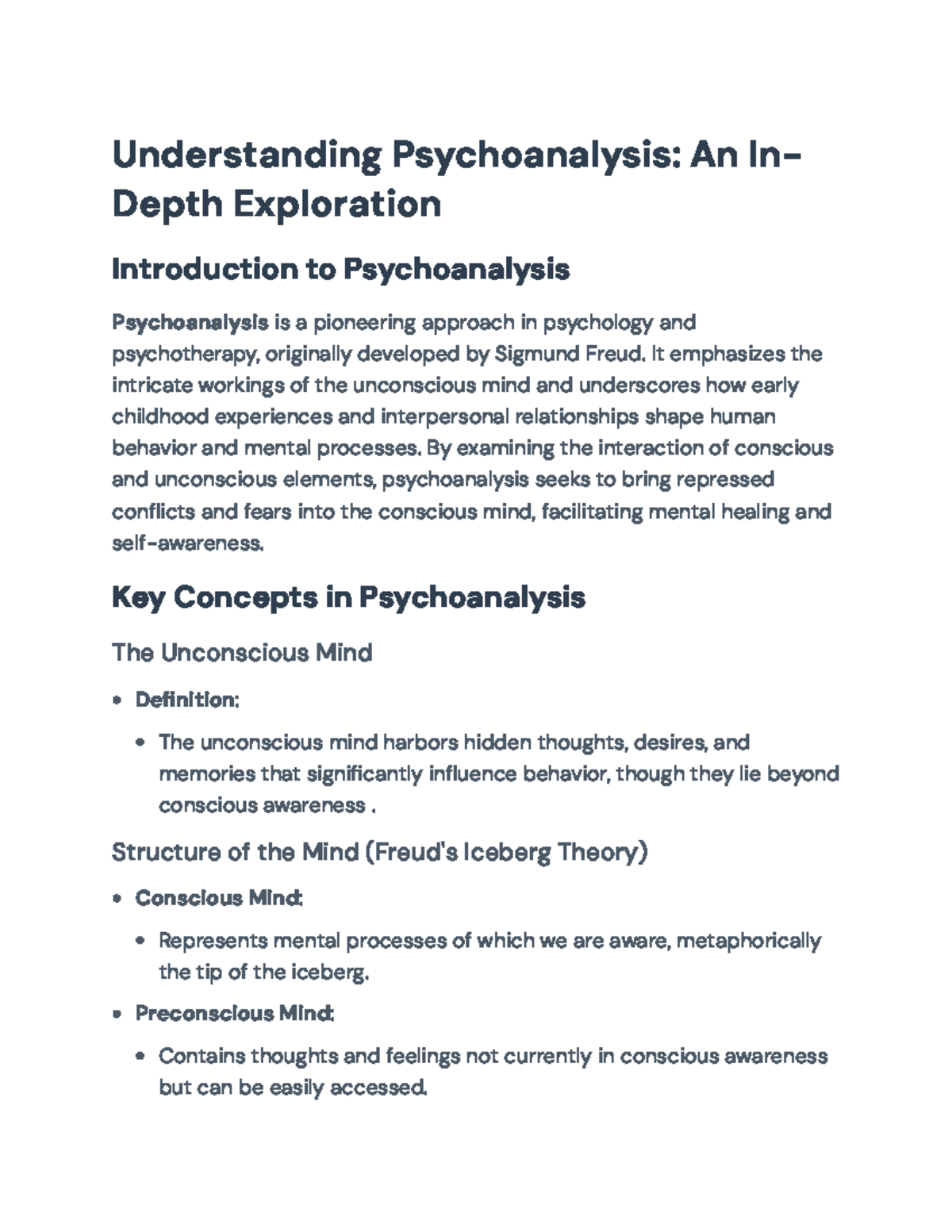 Understanding Psychoanalysis: Key Concepts and Therapeutic Insights ...