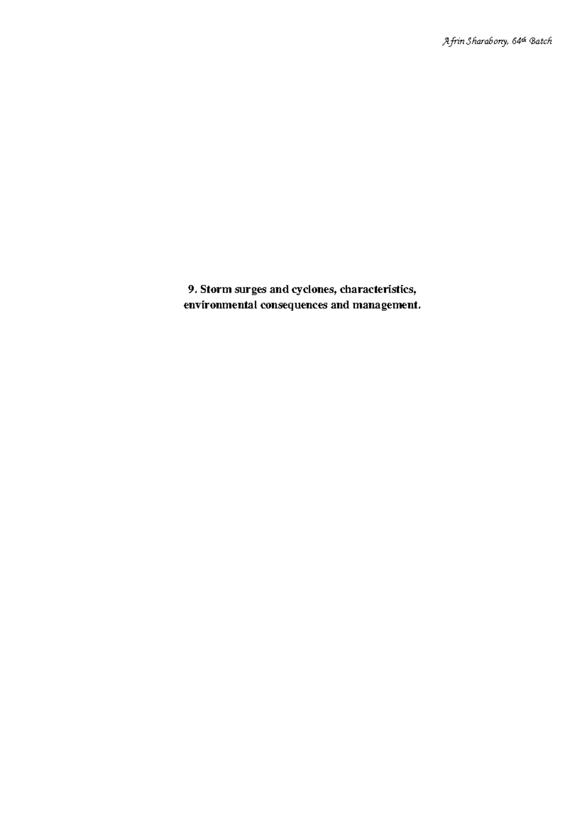 9. Storm Surges and Cyclones: Characteristics and Management in ...