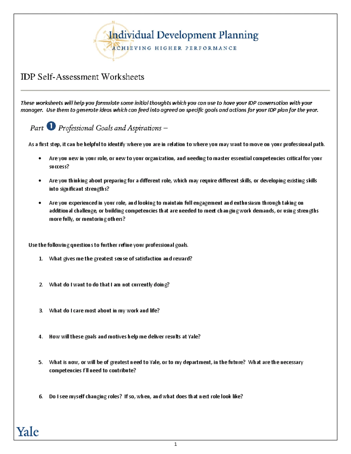 Personal Development Plan Template for Goal Achievement - Studocu