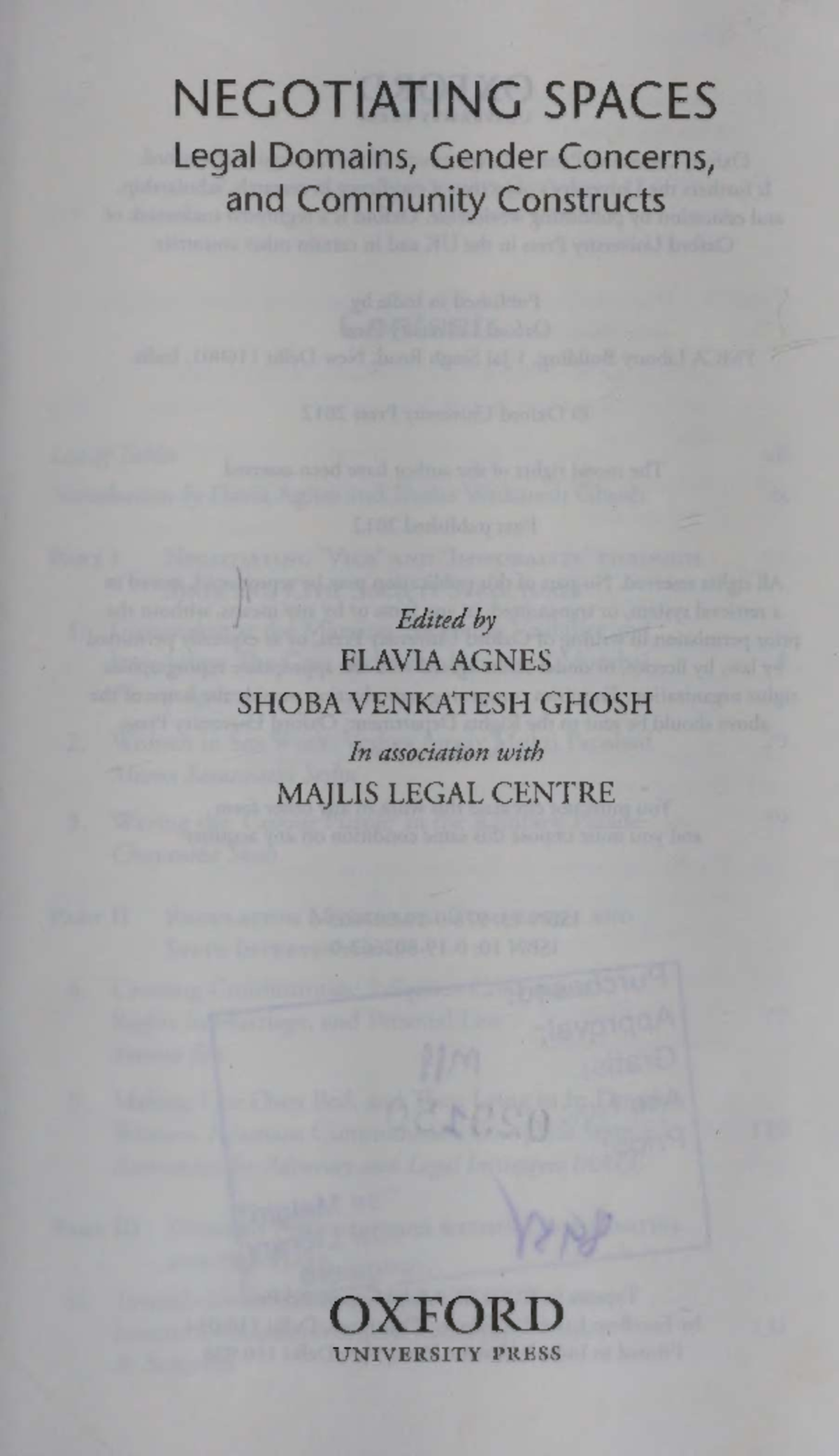 Bargaining Under the Shadow of Law: Legal Narratives in Matrimonial Disputes - Studocu