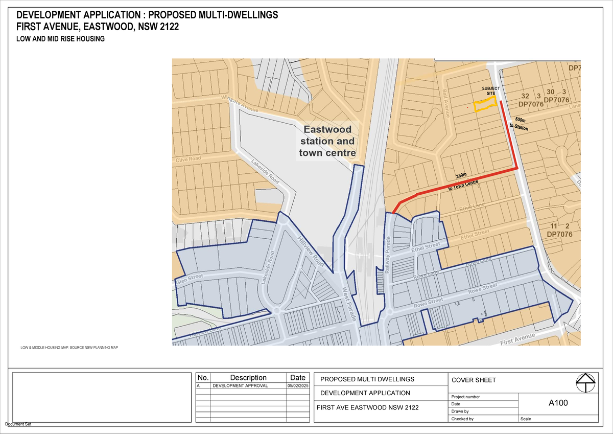 Proposed Multi-Dwellings Development Application - First Ave, Eastwood ...