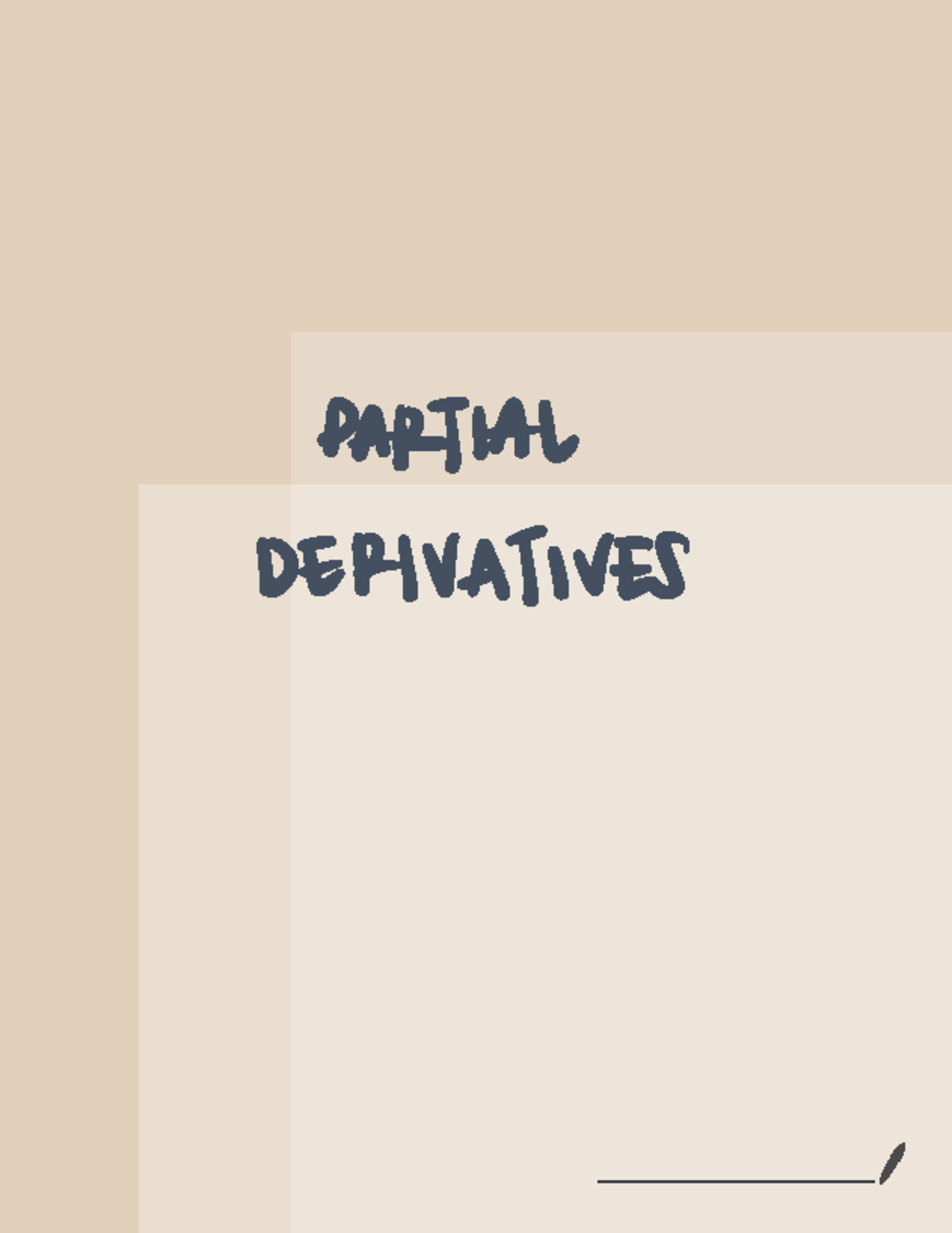 Partial Derivatives Notes for CHP1: Key Concepts and Techniques - Studocu