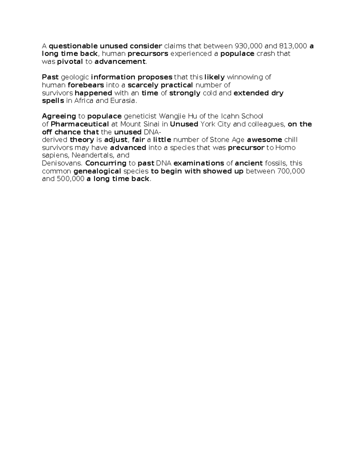 19 - Summary Psychology - A questionable unused consider claims that ...