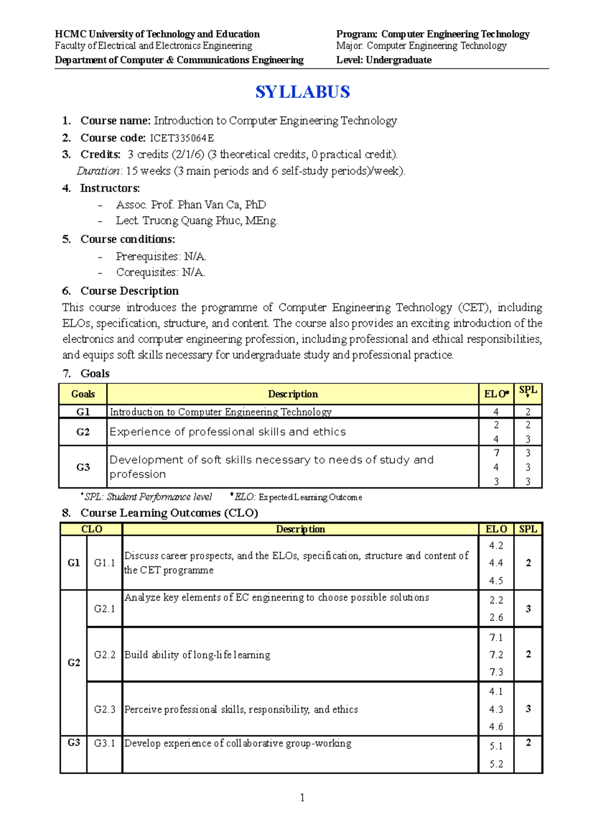 ICET335064 E-Intro Computer Engineer Technology - HCMC University of ...