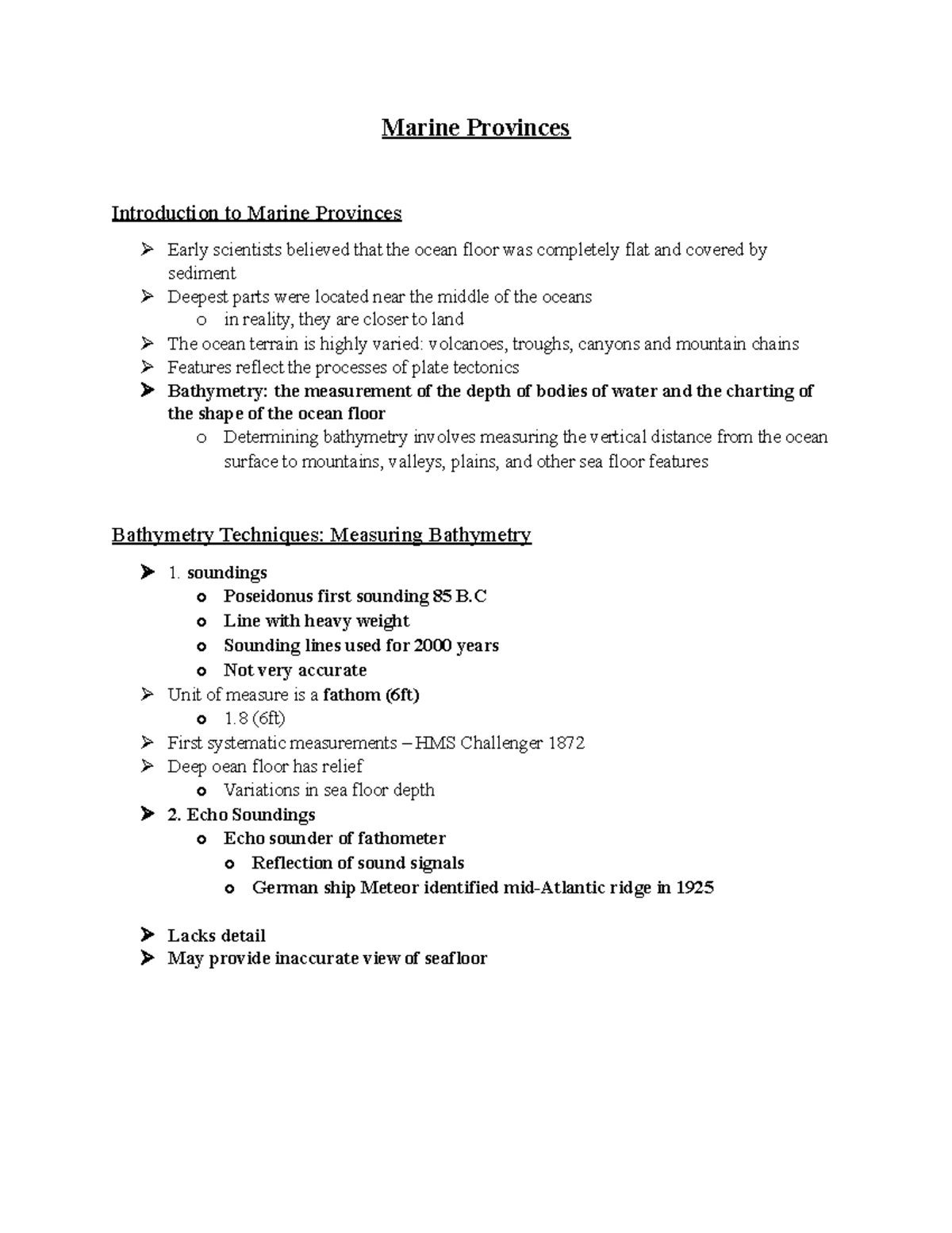 Earth Sci Unit 1 - Chapter 1 notes and summary of lecture content ...