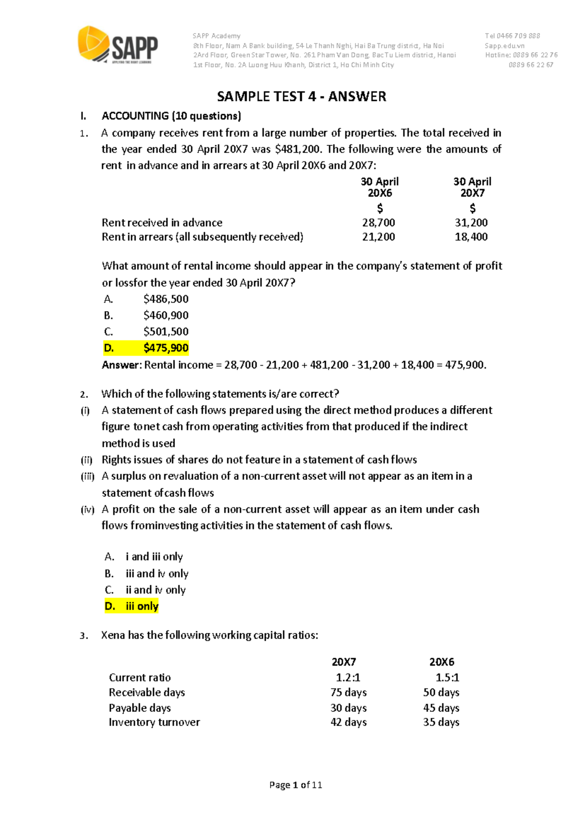 Sample Test 4 Answers 230921 - Final Exam Guide - Studocu