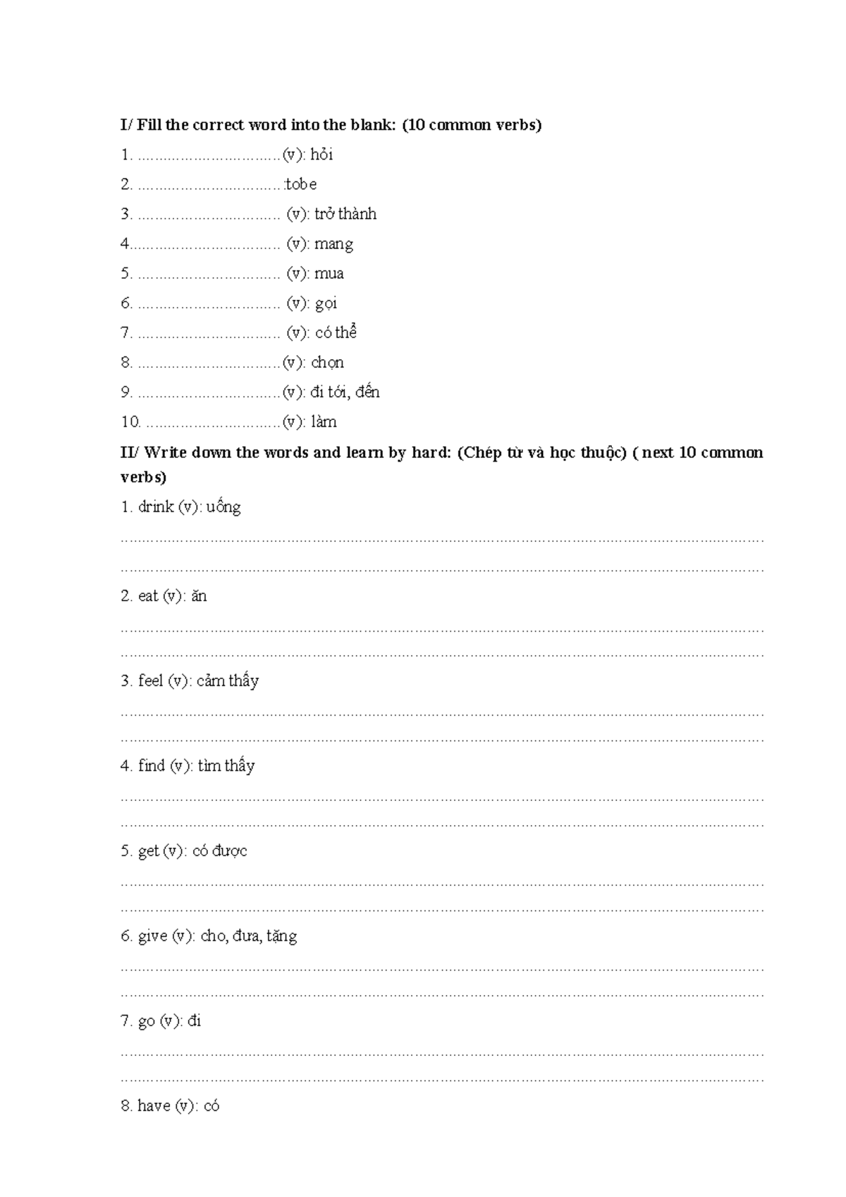 30 Common Verbs & Alan Walker's The Spectre Song Review 0104 - Studocu