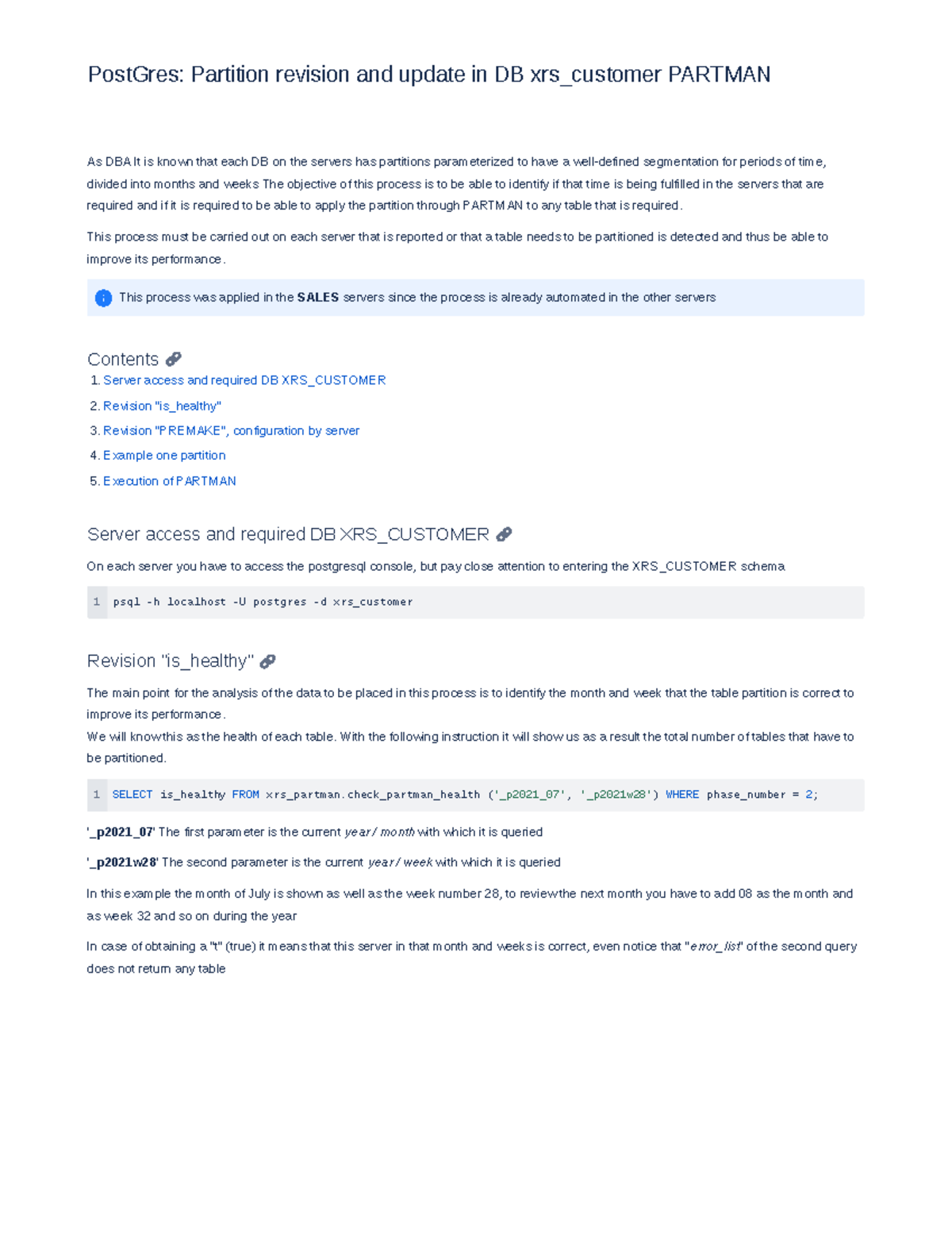 DSG-PostGres: PARTMAN Partition Revision & Update in DB XRS_CUSTOMER ...