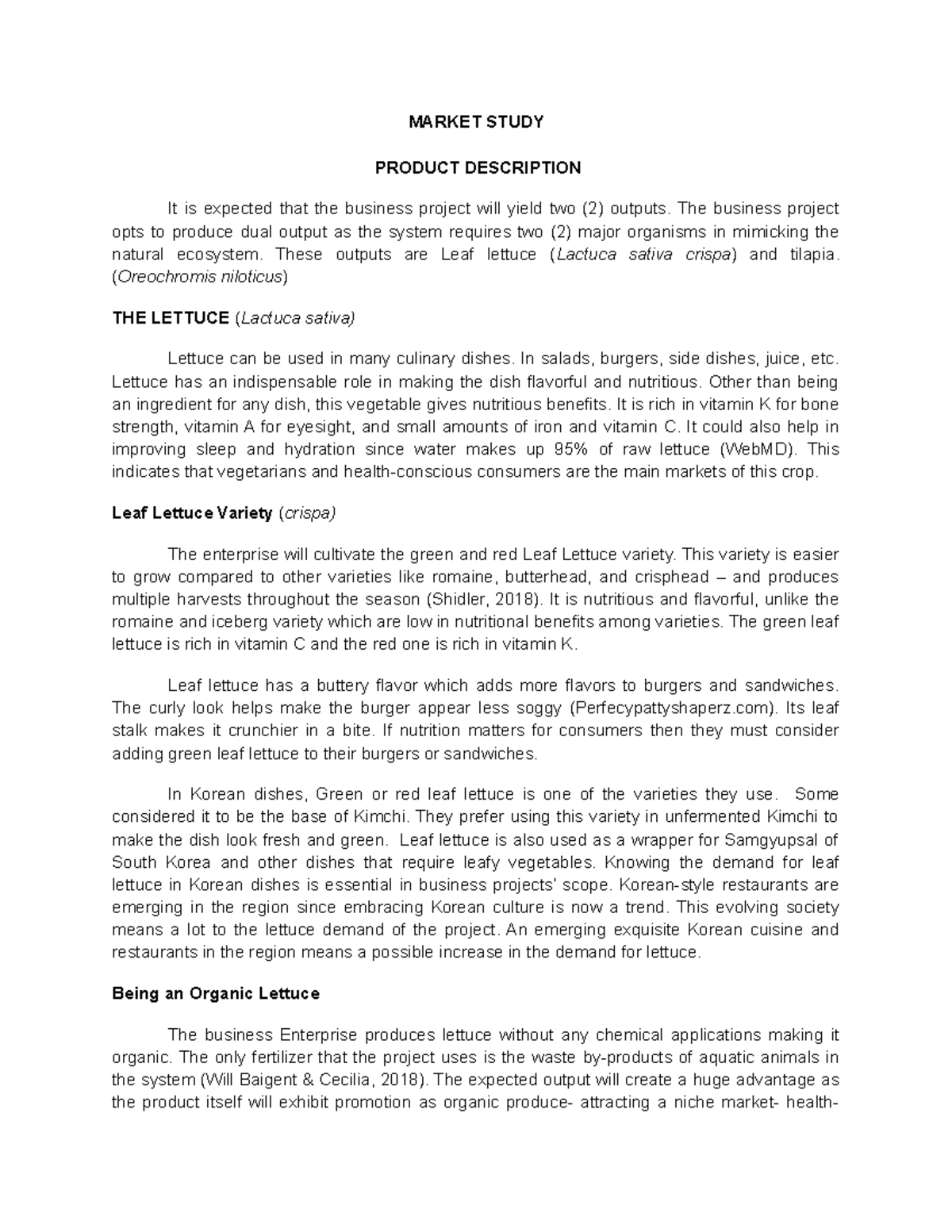 Market Study: Demand and Supply Analysis for Aquaponics - Lettuce ...