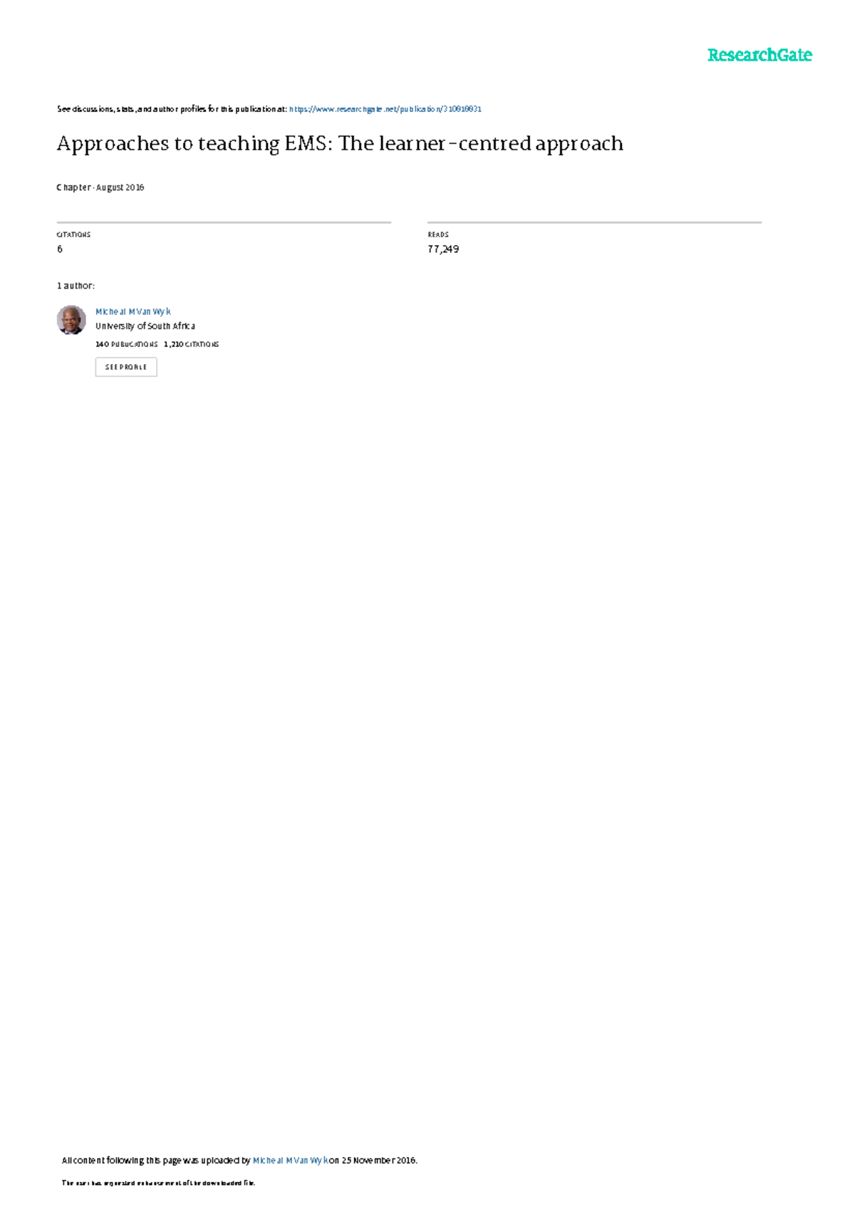 Teaching Economicand Management Sciences Chapter 4 - See discussions ...