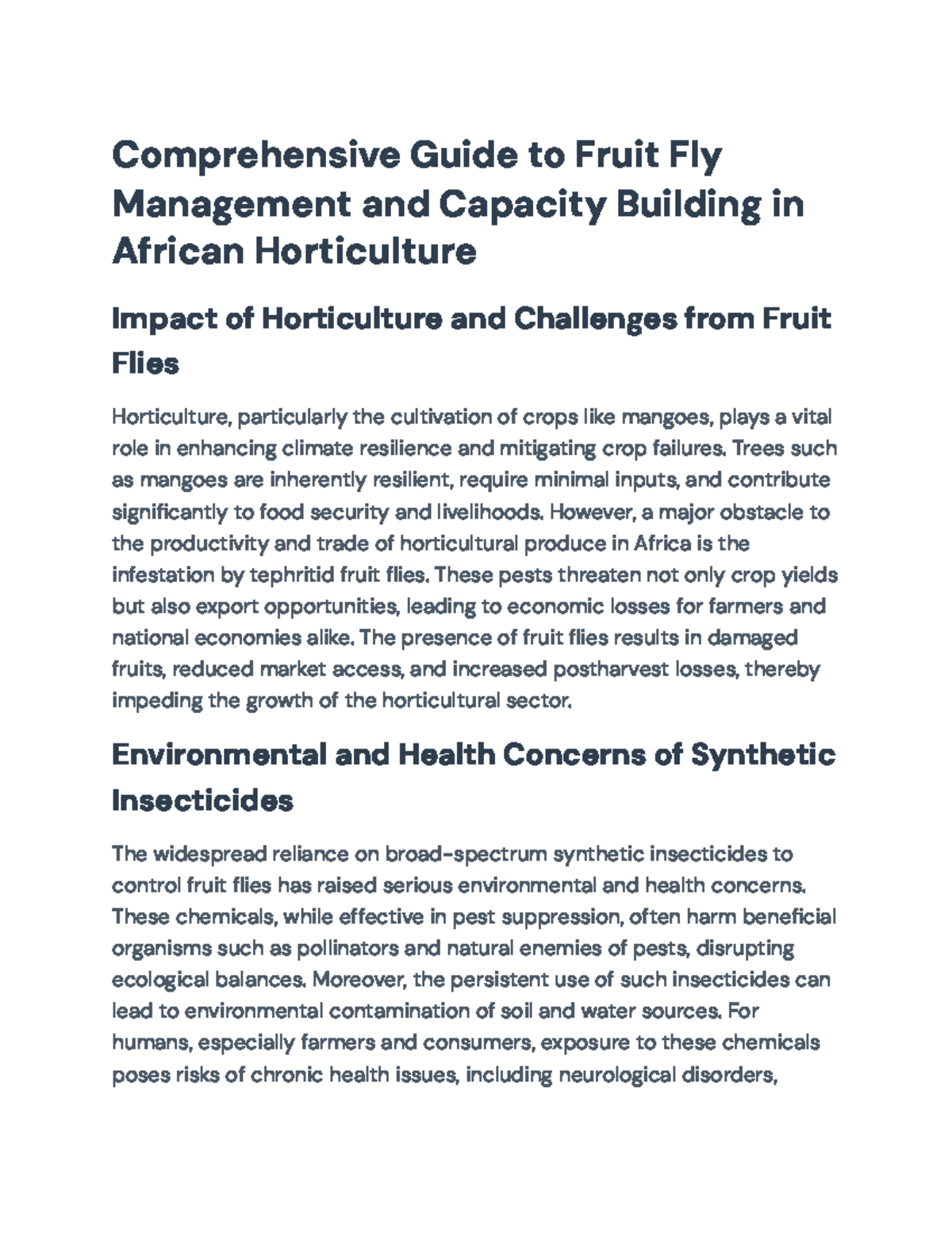 Comprehensive Guide to IPM Strategies for Fruit Fly Management in ...