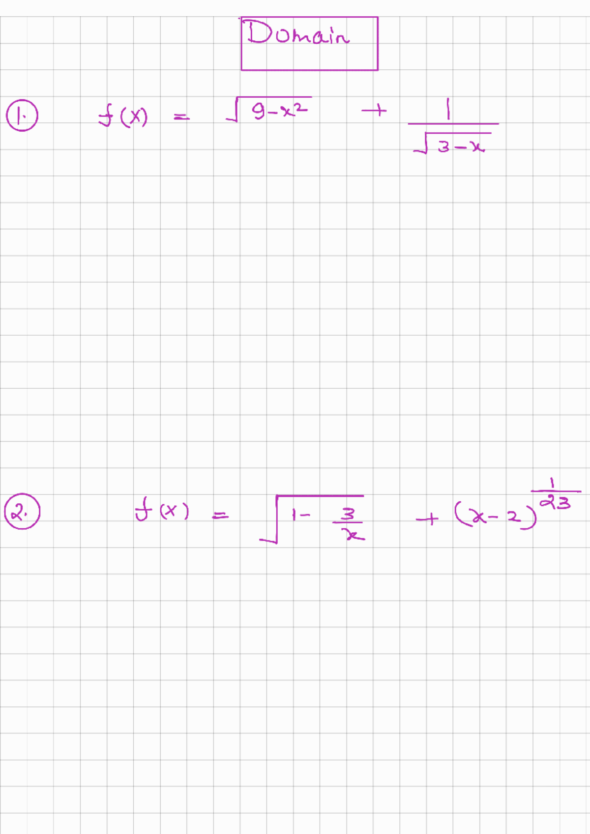 Domain Analysis and Function Behavior: Notes 250428 145205 - Studocu