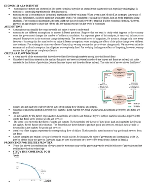 Circular Flow Model - Study Notes & Assignments - Studocu