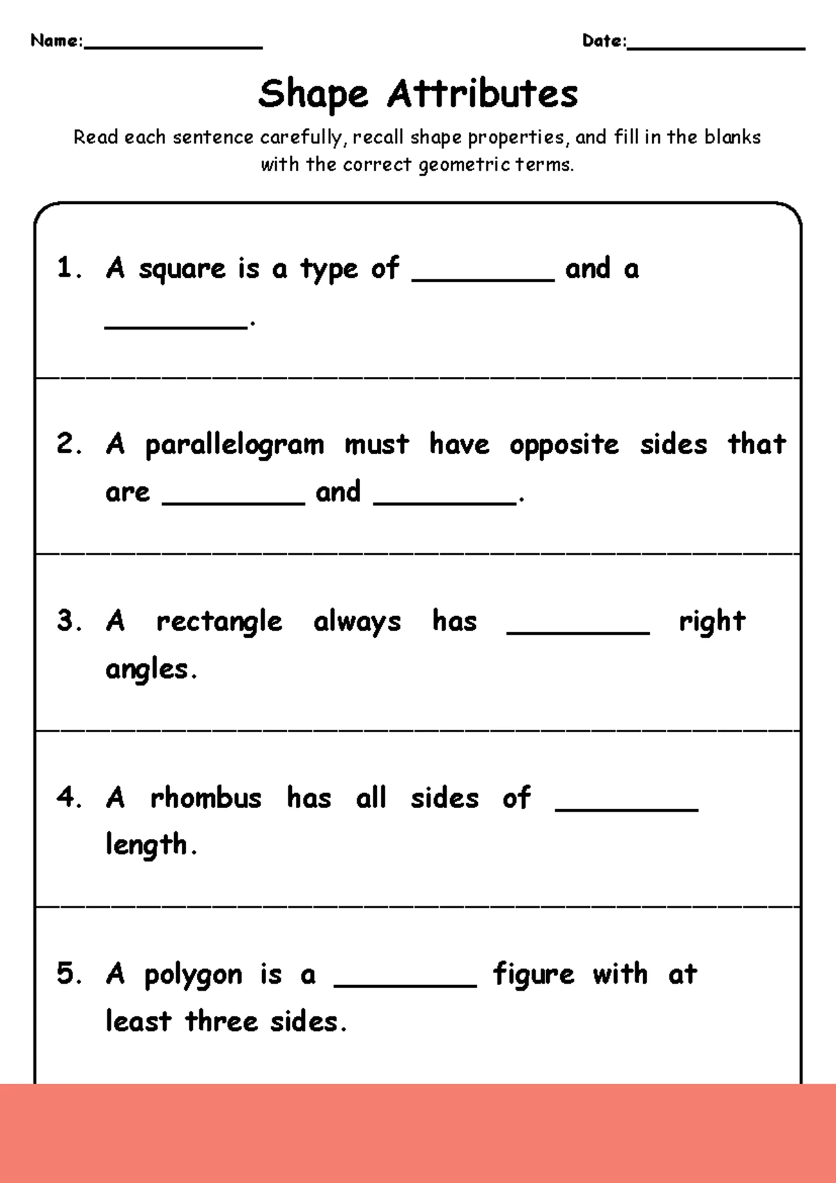 16 Plane Shapes Worksheets For Kindergarten - Free PDF at worksheeto.com, image size:1200x1698