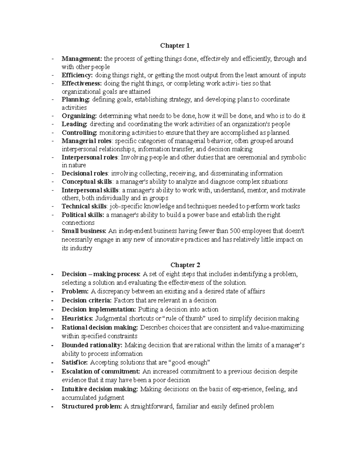 Thuật ngữ Chapter 1,2,6 photo - Chapter 1 Management: the process of ...