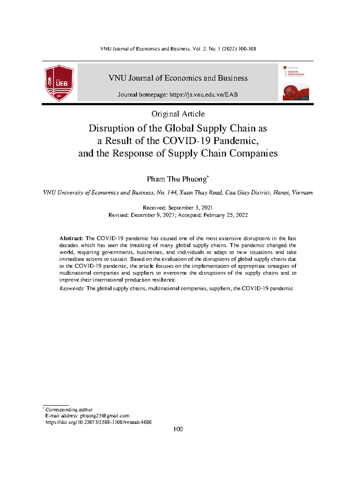 4686 37 11509 3 10 20220301 - VNU Journal of Economics and Business ...