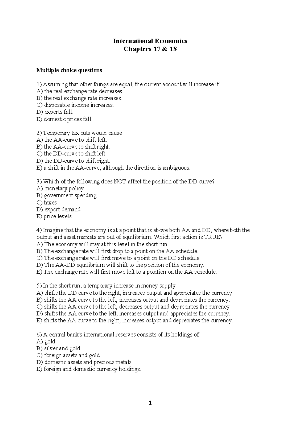 Homework 6 - Multiple Choice Questions for IE 2 Study Guide - Studocu